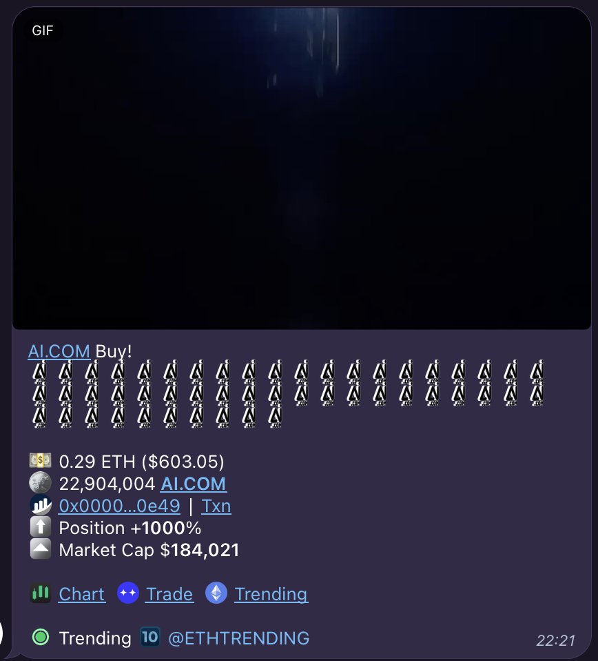 AIdot_COM's tweet photo. Currently at 180k mc, exactly 10x from ath (which by the way, is nothing)

This will go to 100mill
Dyor

In case you missed it, https://t.co/1lum6UBFzN is a domain that was bought by openAI/chatgpt from google for 11million and now points to xAi/GROK

#ai.com #grok #xai $ai.com https://t.co/eFEams75Bj