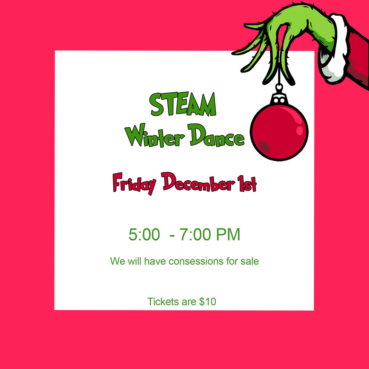 Don't miss out on the Whoville fun. Join us for a Grinch-tastic 💚 time on Friday. Who knows, you might even catch a glimpse of the Grinch himself sneaking around. Get your tickets here: burlesonisd.net/domain/1982