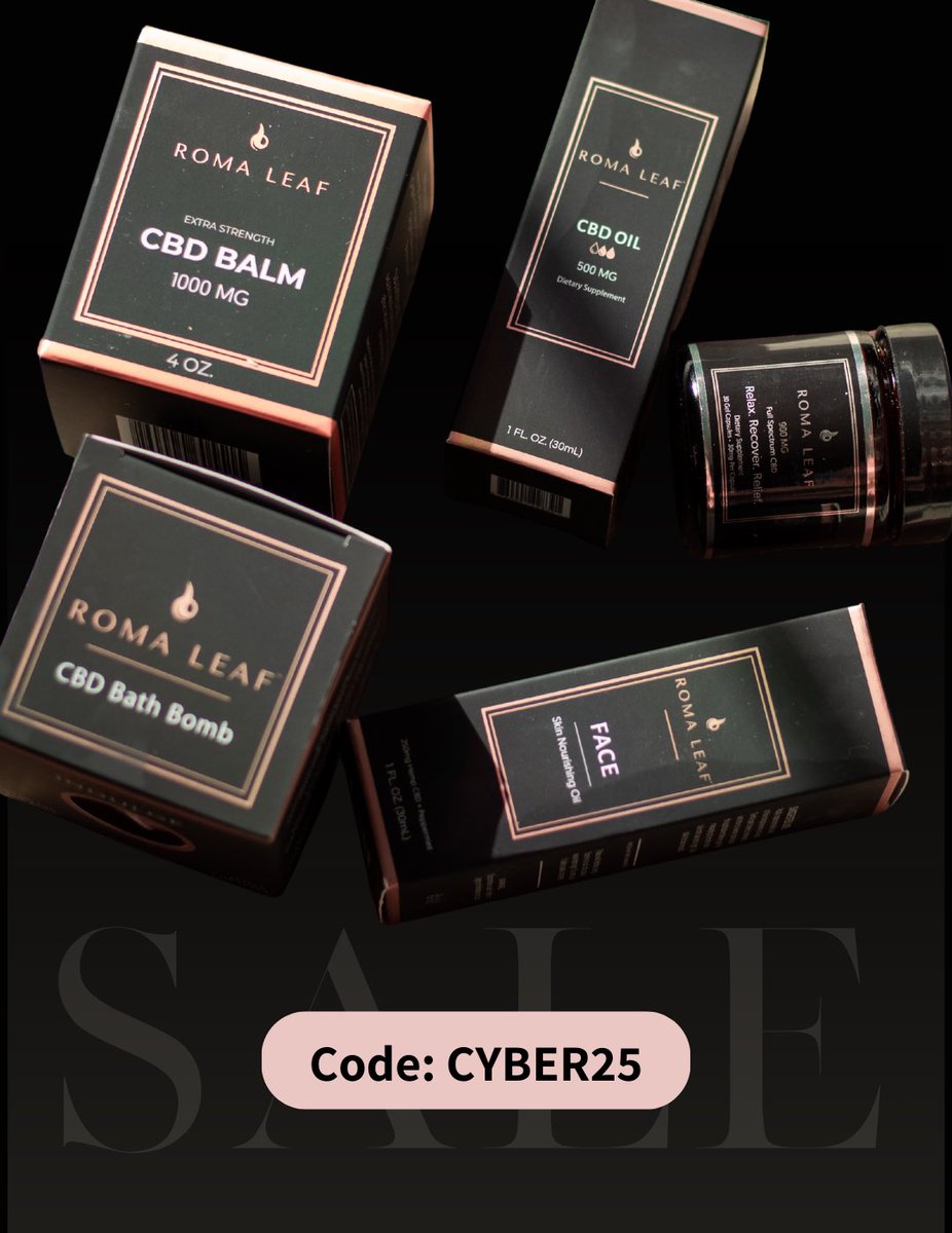 RomaLeaf's tweet photo. Missed out on our Black Friday savings?’ Don’t worry, stock up with Cyber Monday Early Access 25% OFF SITEWIDE!  

Shop Early Access: https://t.co/vTvgfKoDsh https://t.co/FrT4SrwDYN