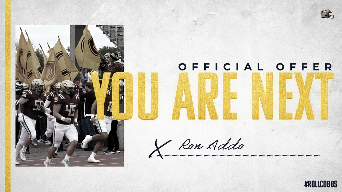 Ron Addo (@ron_addo) on Twitter photo Honored to receive an offer to continue my athletic and academic career at Concordia!
<a href="/CoachTerryHoran/">Terry Horan</a> <a href="/Cobber_Football/">Cobber Football</a> Honored to receive an offer to continue my athletic and academic career at Concordia!
<a href="/CoachTerryHoran/">Terry Horan</a> <a href="/Cobber_Football/">Cobber Football</a>