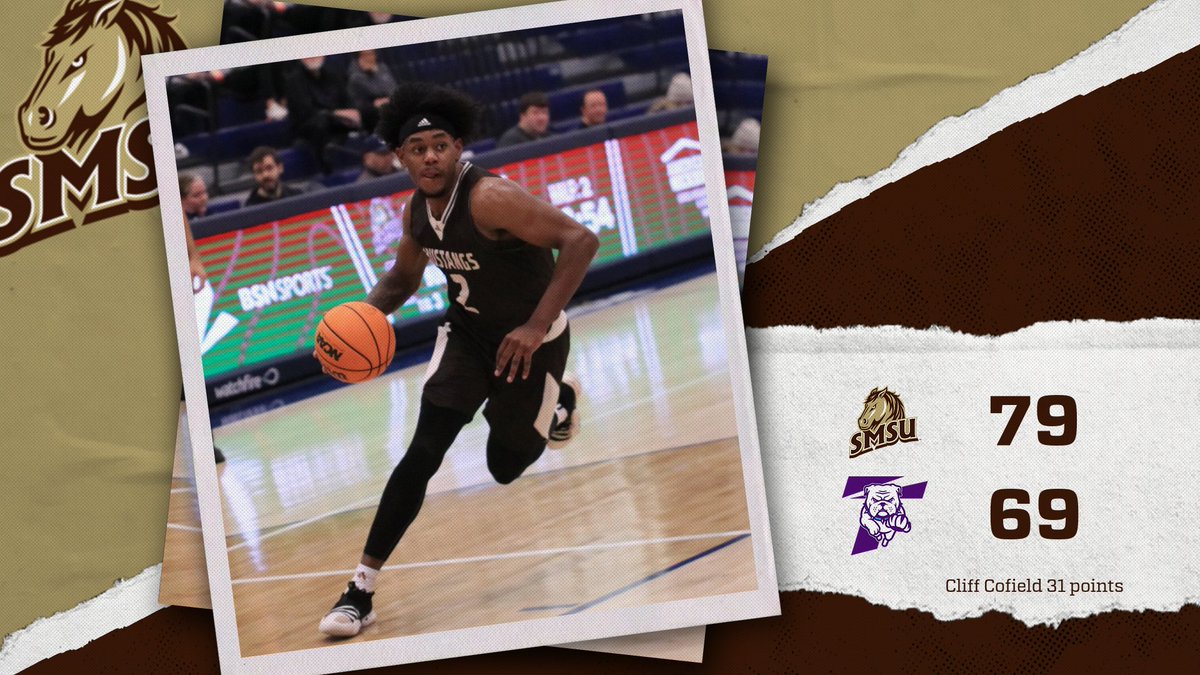 SMSU defeats Truman State, 79-69, on Sunday. Cliff Cofield a career-high 31 points with five 3-pointers. SMSU now 3-2 overall and back to NSIC play at Winona State on Friday. #LetsRide