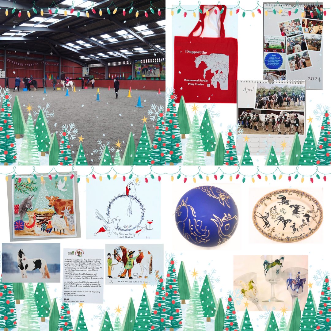 It's less than a week until our Christmas market on Sat 02 Dec!
Pony rides for small children, gifts, christmas cards, cakes, drinks, glitter tattoos, tombola...
We hope to see you there!
#rda #christmas #horses #charity #wormwoodscrubs #shepherdsbush #whitecity #northkensington