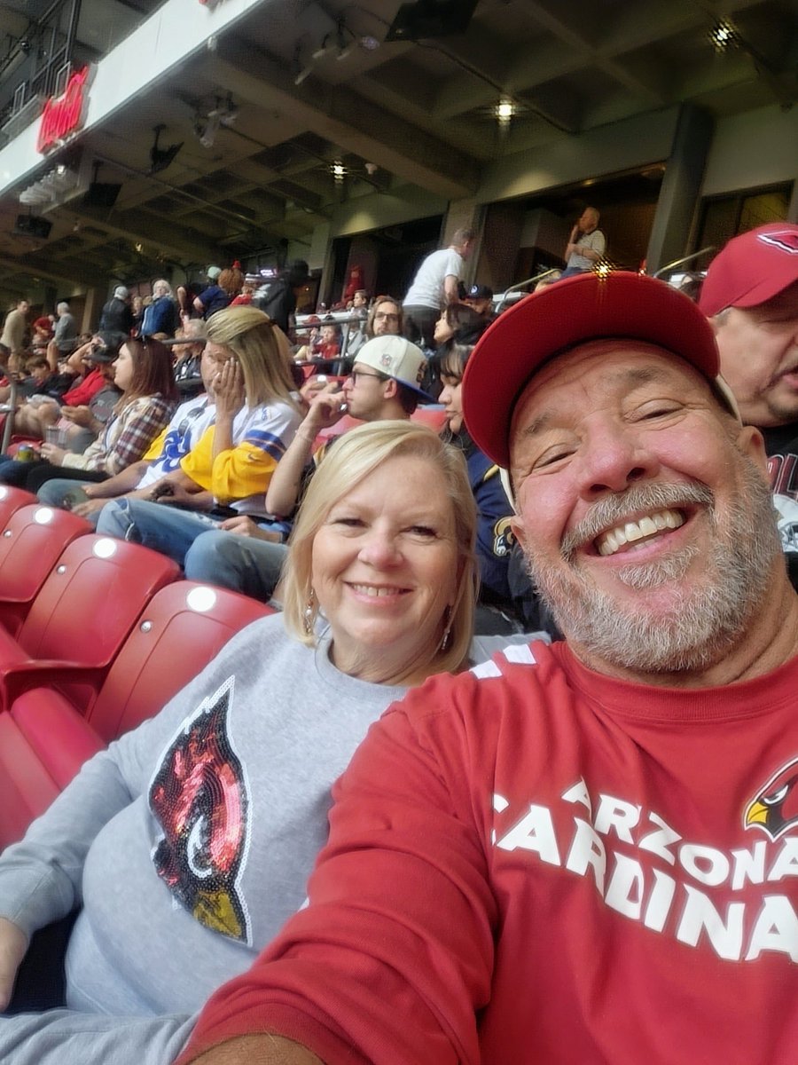 ToddPyne's tweet image. Watching the AZ Cardinals with my favorite person #BirdGang