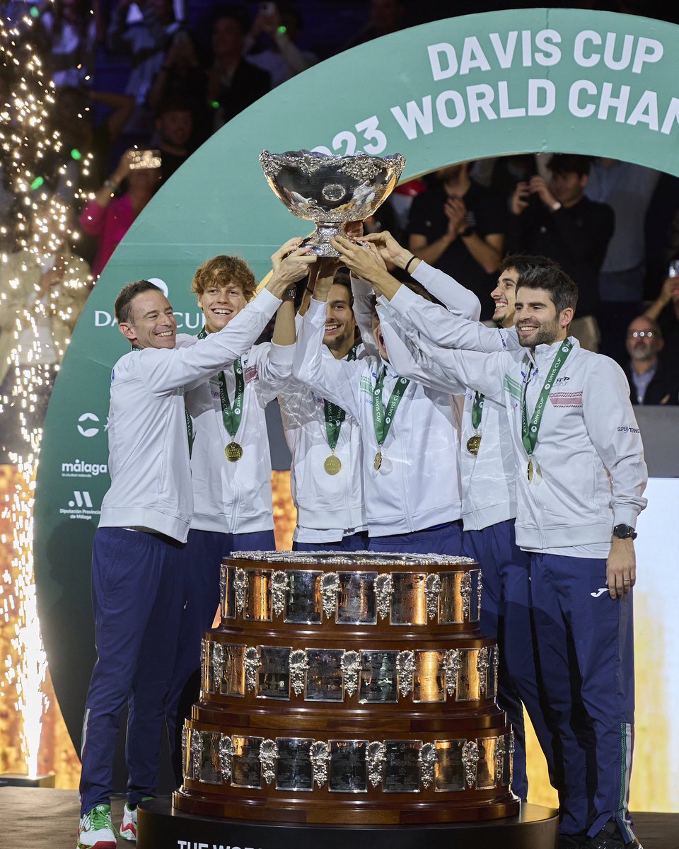 Congratulations to Italy on winning the Davis Cup, the World Cup of Tennis.  #DavisCupFinals @DavisCup