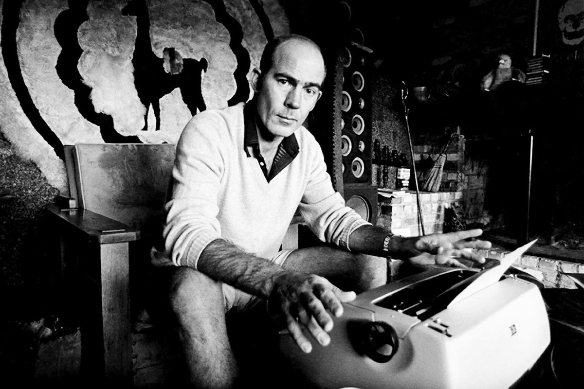 GonzoVice's tweet photo. Strange memories on this nervous night in Las Vegas. Five years later? Six? It seems like a lifetime, or at least a Main Era—the kind of peak that never comes again. San Francisco in the middle sixties was a very special time and place to be a part of. Maybe it meant something. Maybe not, in the long run . . . but no explanation, no mix of words or music or memories can touch that sense of knowing that you were there and alive in that corner of time and the world. Whatever it meant. . . .

History is hard to know, because of all the hired bullshit, but even without being sure of “history” it seems entirely reasonable to think that every now and then the energy of a whole generation comes to a head in a long fine flash, for reasons that nobody really understands at the time—and which never explain, in retrospect, what actually happened.

My central memory of that time seems to hang on one or five or maybe forty nights—or very early mornings—when I left the Fillmore half-crazy and, instead of going home, aimed the big 650 Lightning across the Bay Bridge at a hundred miles an hour wearing L. L. Bean shorts and a Butte sheepherder's jacket . . . booming through the Treasure Island tunnel at the lights of Oakland and Berkeley and Richmond, not quite sure which turn-off to take when I got to the other end (always stalling at the toll-gate, too twisted to find neutral while I fumbled for change) . . . but being absolutely certain that no matter which way I went I would come to a place where people were just as high and wild as I was: No doubt at all about that. . . .

There was madness in any direction, at any hour. If not across the Bay, then up the Golden Gate or down 101 to Los Altos or La Honda. . . . You could strike sparks anywhere. There was a fantastic universal sense that whatever we were doing was right, that we were winning. . . .

And that, I think, was the handle—that sense of inevitable victory over the forces of Old and Evil. Not in any mean or military sense; we didn’t need that. Our energy would simply prevail. There was no point in fighting—on our side or theirs. We had all the momentum; we were riding the crest of a high and beautiful wave. . . .

So now, less than five years later, you can go up on a steep hill in Las Vegas and look West, and with the right kind of eyes you can almost see the high-water mark—that place where the wave finally broke and rolled back.