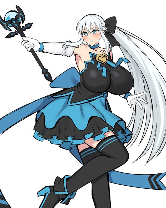 「魔法少女…
プ、プリティ☆モルガン、参上…!」 