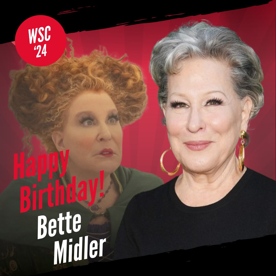 Happy Birthday to Bette Midler! #bettemidler #birthday #hocuspocus #hocuspocus2