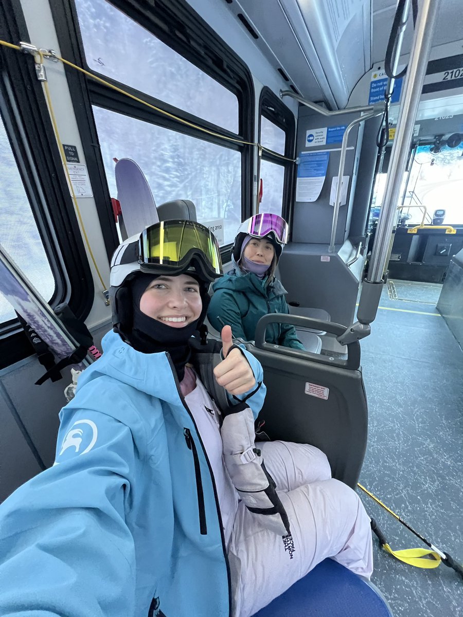 We may or may not have sprinted  through the BCC parking lot in ski boots to catch the <a href="/RideUTA/">Utah Transit Authority - UTA</a> ski bus because it was on time this morning 😂
