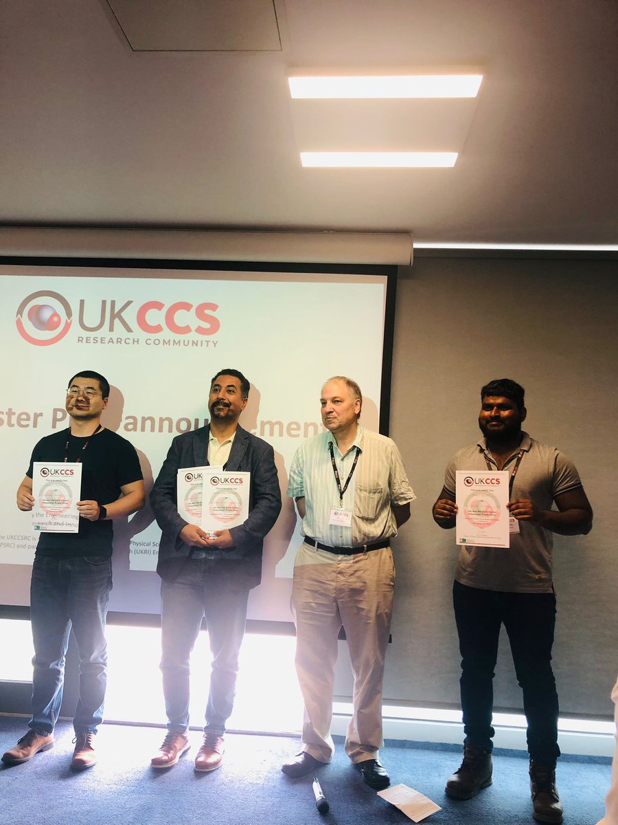 LabMti's tweet image. We are delighted to announce (with a bit of delay!) that Sunera Athauda, from MTI Lab, was awarded #UKCCSRC’s ‘Early Career Researchers Poster Award’ for their research on ‘Structured Functional Polymeric Sorbents for Carbon Capture’, during the Autumn UKCCSRC Conference.