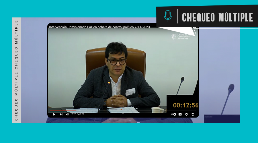 Colcheck's tweet photo. Según Danilo Rueda, excomisionado de paz, "nosotros como oficina de paz, logramos que 150 colombianos y colombianas que estaban secuestrados, recobraran la libertad". Esto es #inchequeable, vea los detalles de esta y otras afirmaciones aquí:
https://t.co/8KsuKCKnMM https://t.co/otjsQVYzAL