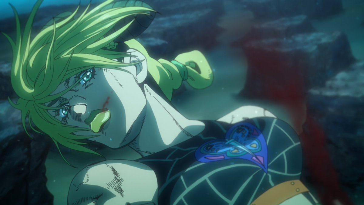 JJBAVD's tweet photo. "If I'm with you, you can't get away. Emporio, you have to face the path that lies ahead alone. But don't worry. I know you can finish what we set out to do. Those who wished for your escape were Anasui, Ermes, and my father Jotaro Kujo. You have to survive. You are our hope!" https://t.co/18lKeBFpJb