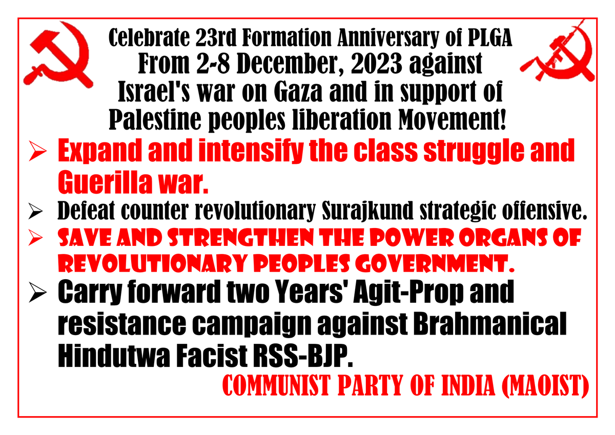 CamaradaYoldas's tweet photo. Poster of PCI(Maoist) for 2-8 week in India - info and call of #ICSPWI
https://t.co/d8ZsTn9trh https://t.co/UfF5wqlbiY