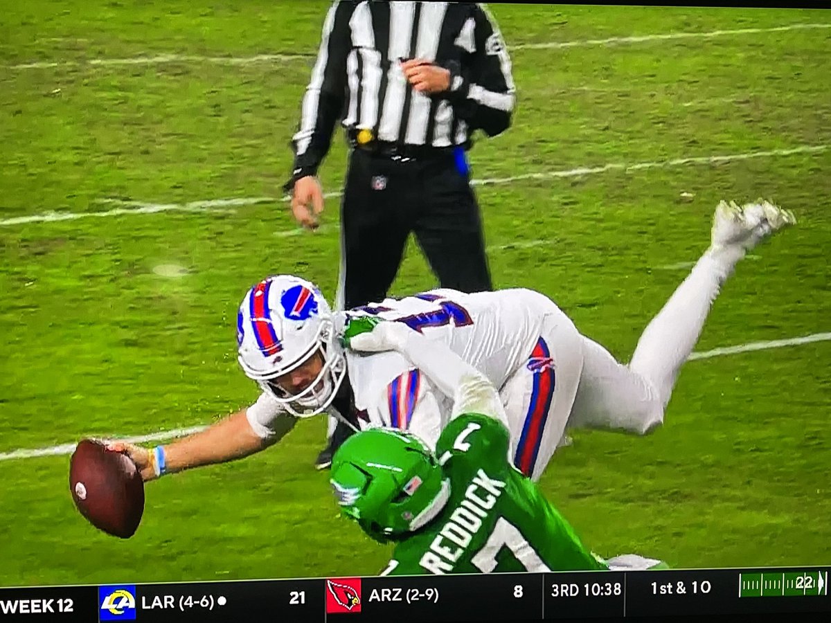 Somehow this is Intentional Grounding with a WR in the area and NOT a Horse Collar tackle…

<a href="/NFLOfficiating/">NFL Officiating</a> 
<a href="/NFL/">NFL</a> 

YOU SUCK