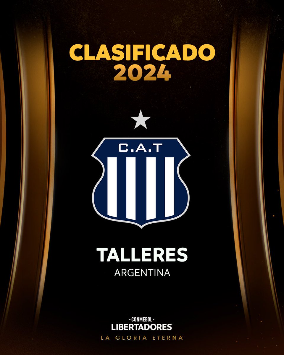 Nuevamente en la CONMEBOL #Libertadores: <a href="/CATalleresdecba/">Club Atlético Talleres</a> estará presente en la edición de 2️⃣0️⃣2️⃣4️⃣ 🤝⚽️🇦🇷

#GloriaEterna