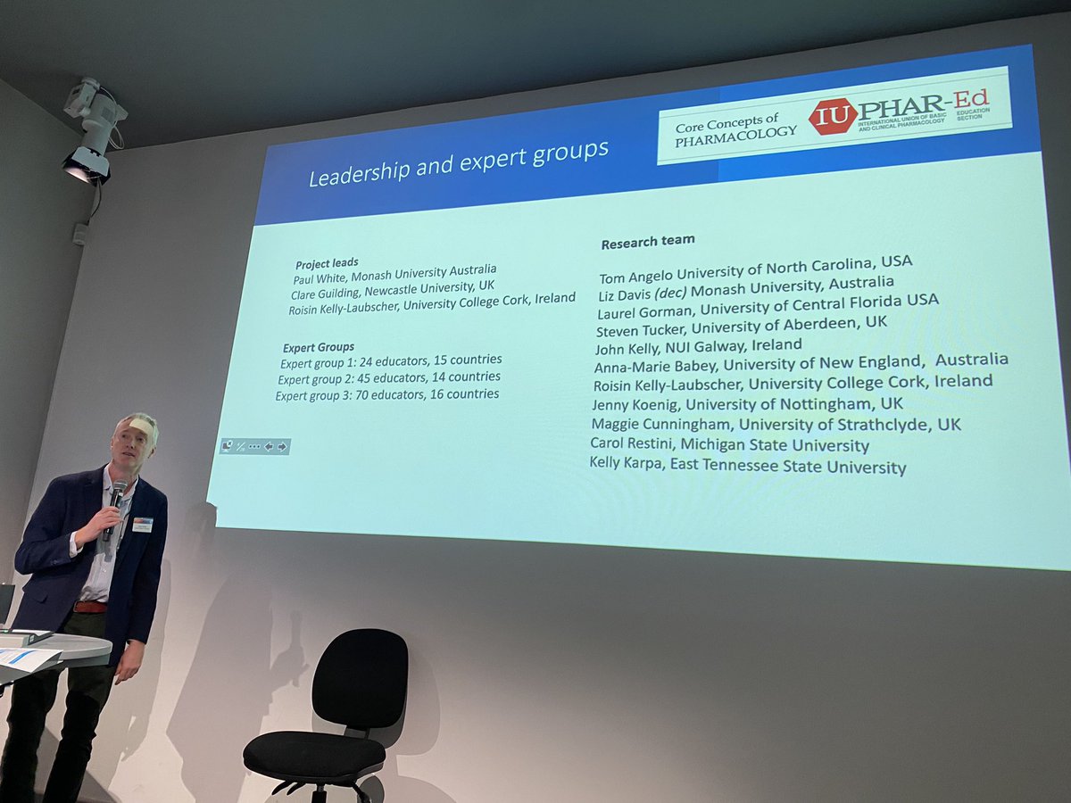 ElizabethYuriev's tweet photo. . @pjwhite71 sharing the latest about the international project on #coreconcepts in pharmacology at the inaugural @MonashPharm education research symposium #PPSEDER2023 https://t.co/qMI8lNt85n