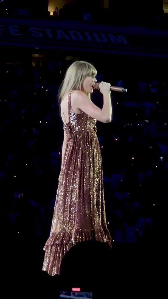 TSwiftWiki's tweet photo. 🚨| Tonight’s Evermore dress! #SaoPauloTSTheErasTour https://t.co/jNtHJahtlR