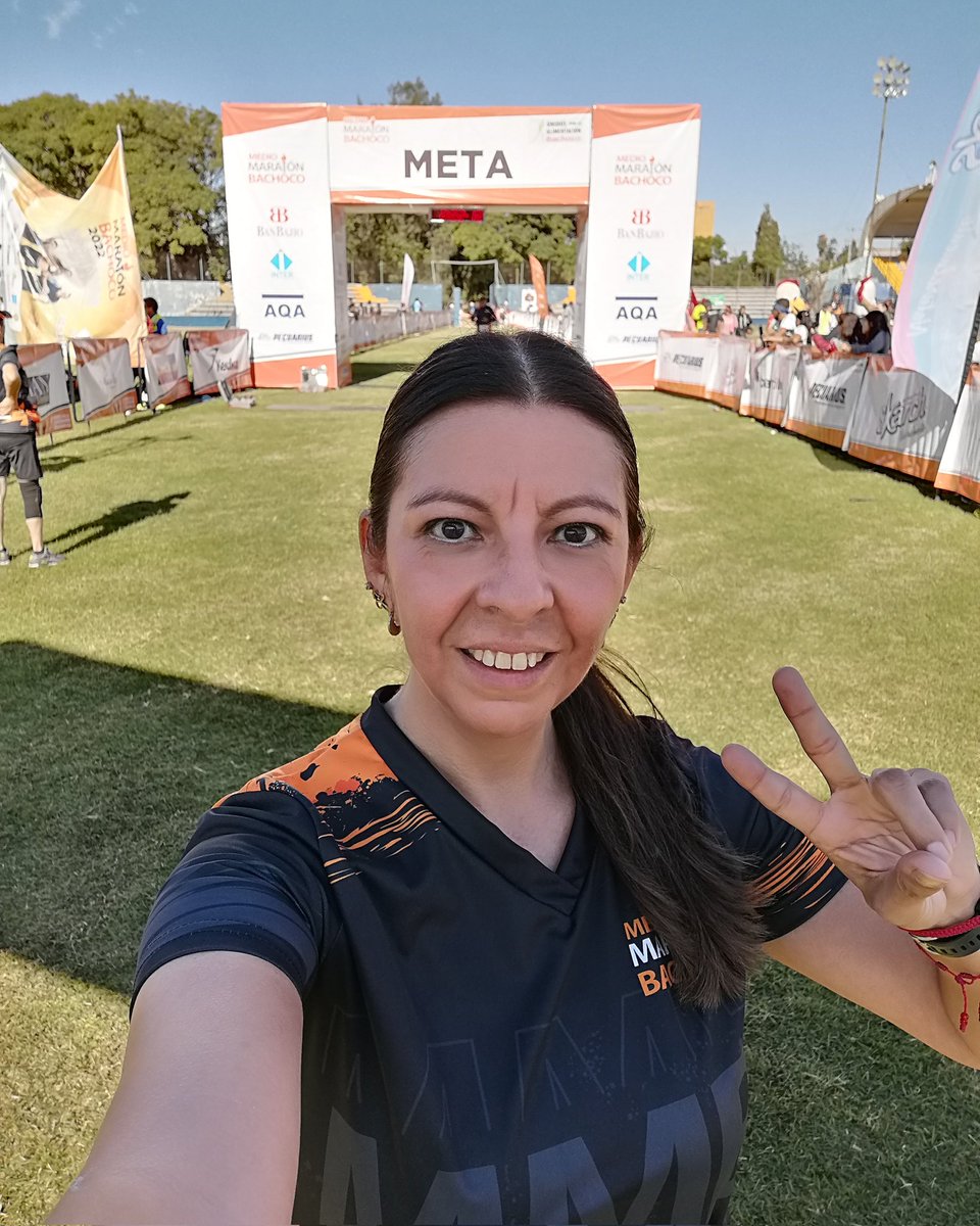 tanyaramburu's tweet photo. Finisher 💥💯🏃‍♀️
#MedioMaratónBachoco #ListosParaCorrer #MetaCerca #UnidosPorLaAlimentación #AventuraComienza https://t.co/mkQ9VGTZDB