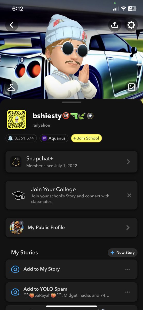 Runbyou's tweet photo. What’s your snap score #Snapchat https://t.co/jqNJbvrKi7