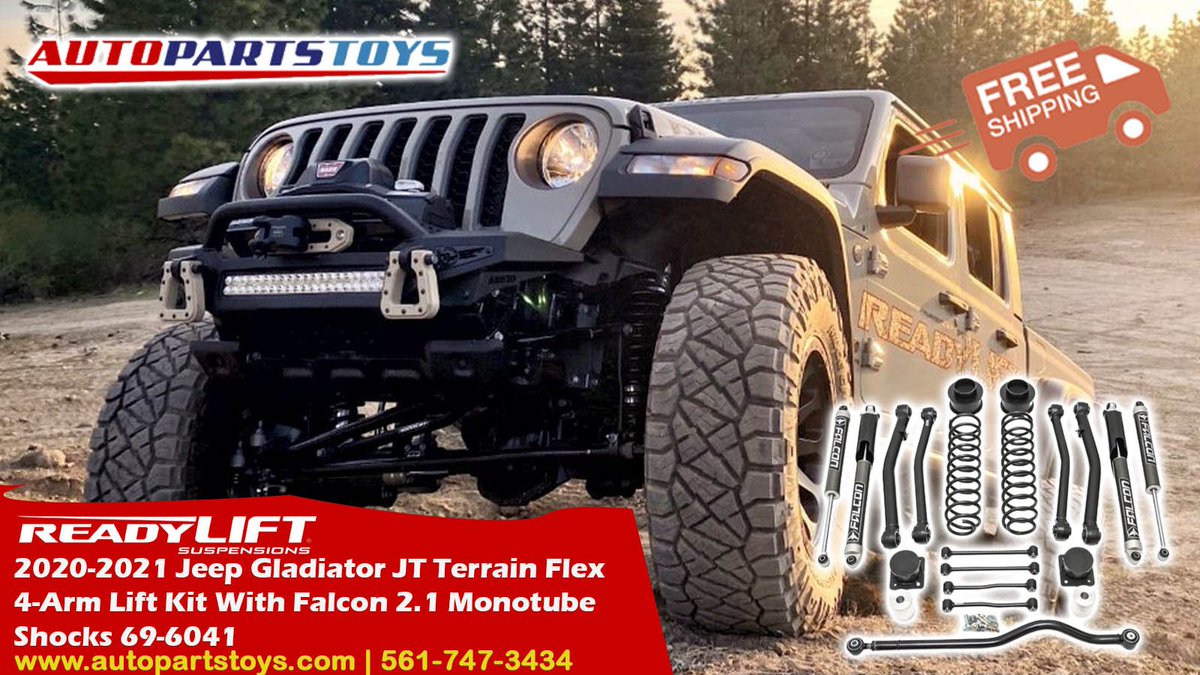 autopartstoys's tweet photo. Elevate Your Jeep Gladiator with the ReadyLIFT Terrain Flex 4-Arm Lift Kit
✔Backed by a lifetime warranty
#ReadyLIFT #TerrainFlex #JeepGladiator #LiftKit #OffRoad #OnRoad #Adventure #Performance #Style https://t.co/jh5zlLJEGK