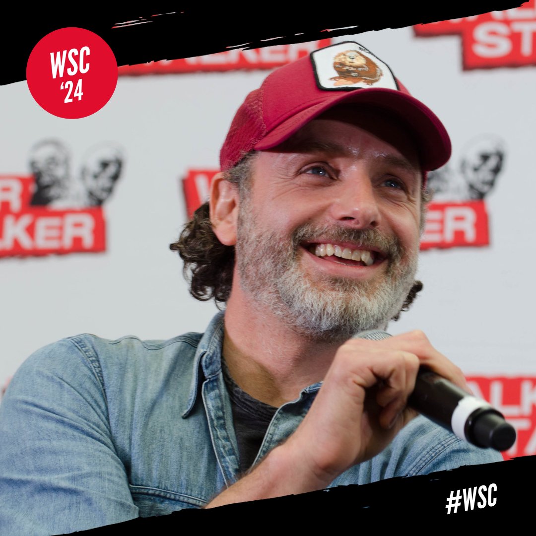 Andrew Lincoln charms the crowd at #WSCLondon It won't be too long until Mr. Lincoln graces our screens again as Rick Grimes! #thewalkingdead #andrewlincoln #rickgrimes