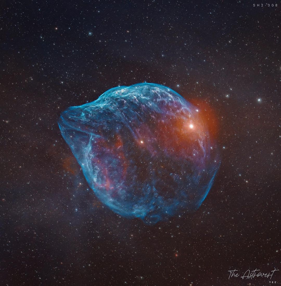 AliSvbony's tweet photo. Sh2-308 Dolphin Head Nebula📷
Author:astrovert_tez
Filter:Asi533mm pro + Antlia 3nm (ha,oiii)
📷Shooted with 90mm aperture Svbony SV48P📷
#svbonyofficialstore #astronomy #telescopes #space #astrophoto #astrophotography #astro #svbony #deepsky #deepspace #star #galaxy #picture https://t.co/wZMmxZkgtj