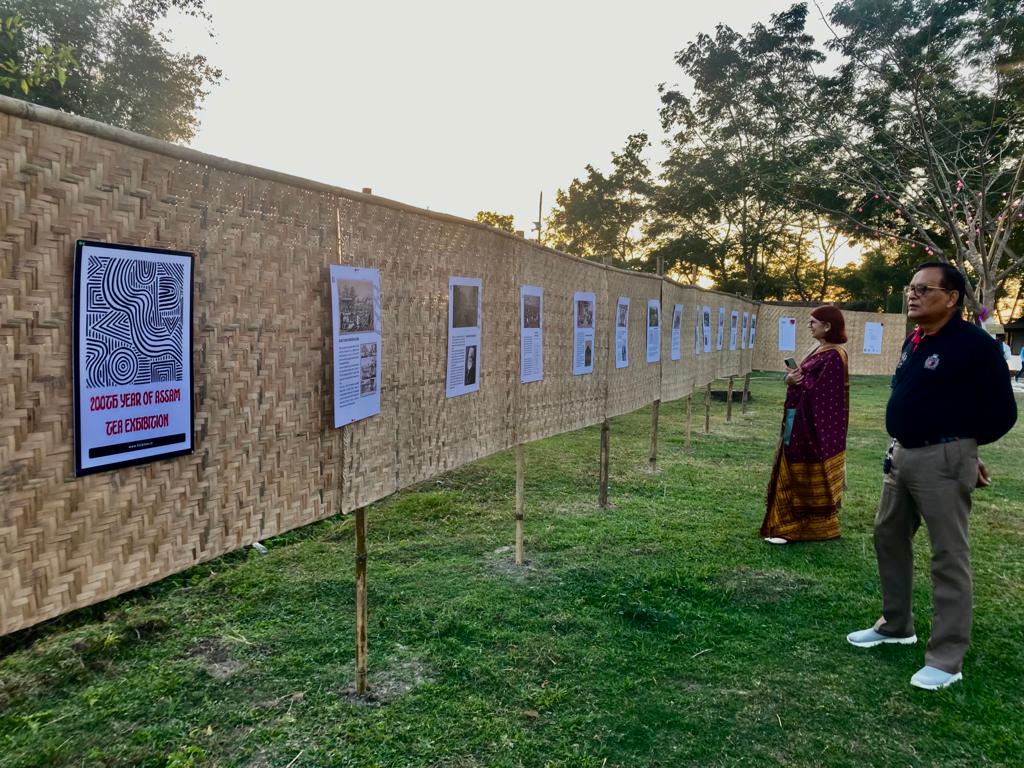 The festival included an exhibition commemorating the 200th year of Assam Tea—a first of its kind, along with a workshop displaying artworks by students from the Government College of Art &amp; Craft. (3/10)