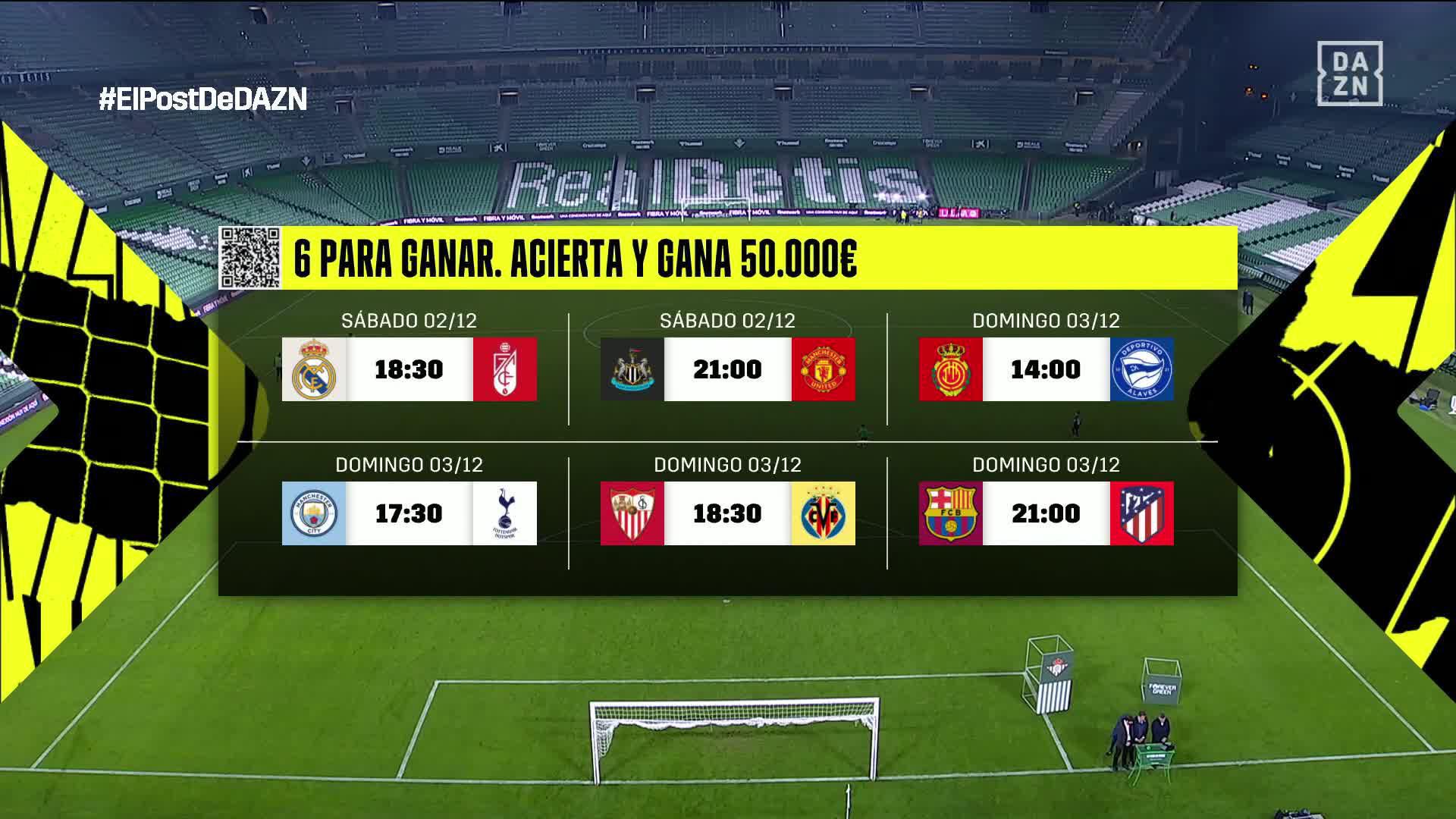 Dazn acierta 6 partidos