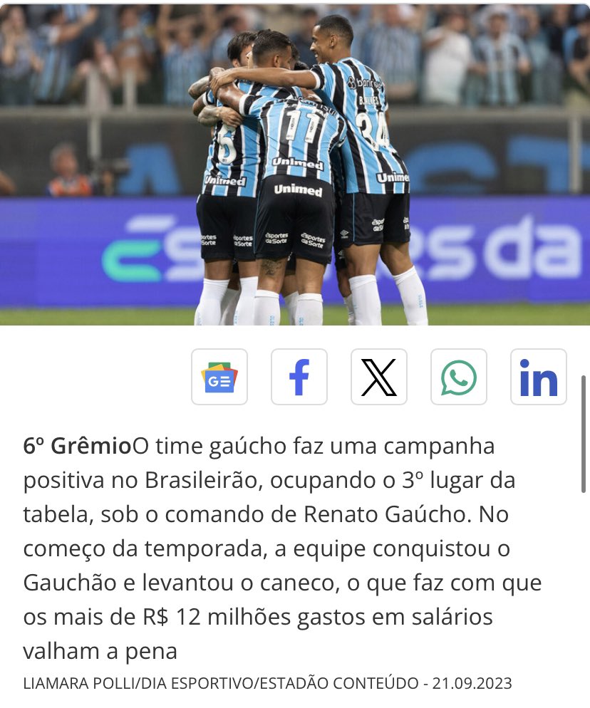 Gremio_Tri_3's tweet photo. O Renato reclama que com a folga de pagamento que o Gremio tem não é possível ganhar titulo.. A folha do Gremio é maior que a do São Paulo (Campeão da Copa do Brasil) e maior que a do Fluminense (Campeão da Libertadores). O time do Gremio esta mal treinado.. https://t.co/6CPdLdjit5