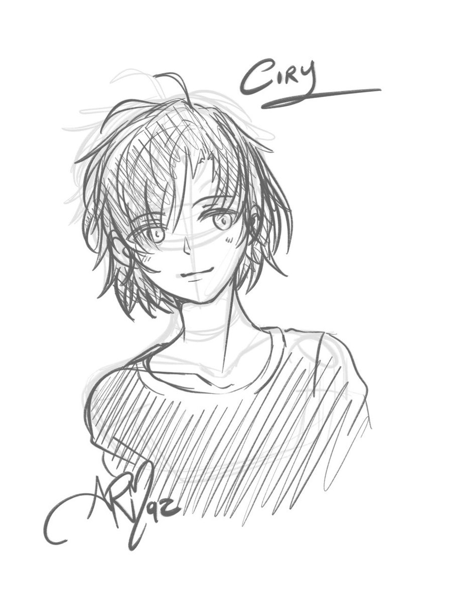 17Arm92's tweet photo. Ciry Sketch return ~ 
Say Hi to this Little sunflower. 🌻
#original #originalcharacter #oc #playbychat #pbc #rpg #roleplay #roleplaygame #roleplayoc #myoc #tomboygirl #shorthairgirl #sketch #drawing #cutesmile #cinnamonroll #animestyleart https://t.co/EzW4Pxjaqn