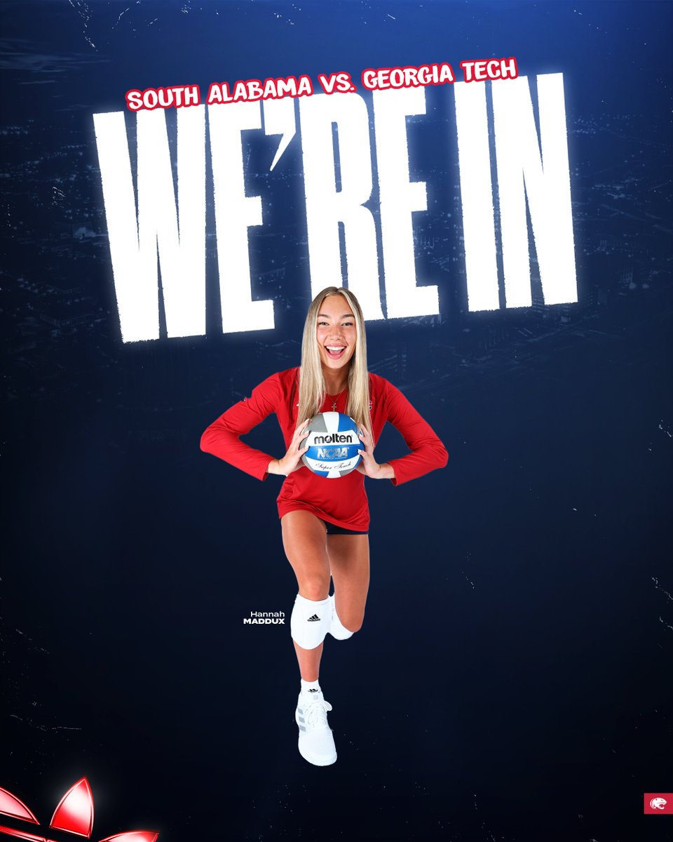 TOURNEY TIME ⏰

For the second time ever, your South Alabama Jaguars are in the NCAA Women's Volleyball Tournament‼️

#WeLead | #JagNation