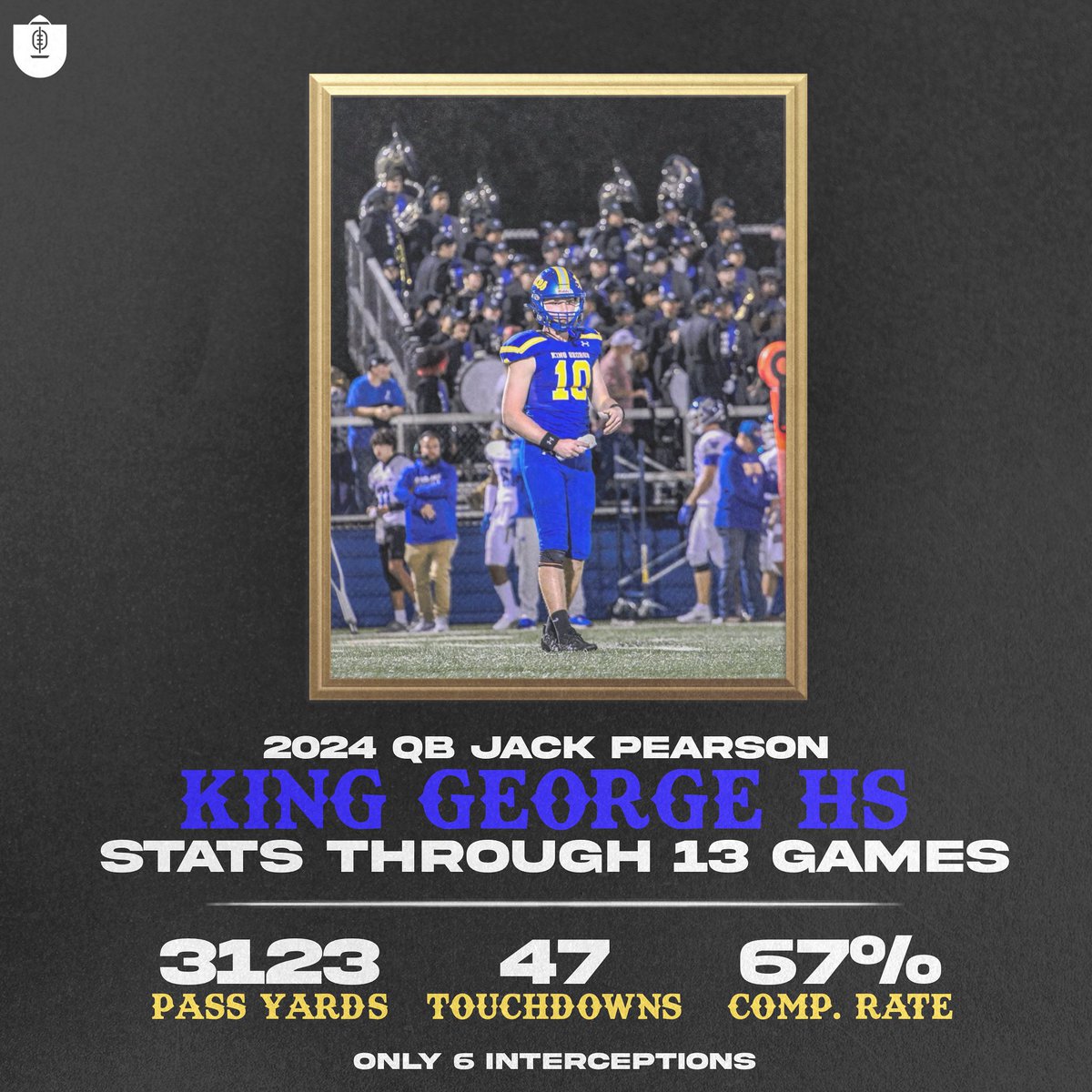Been getting after it since forever with 2024 King George QB <a href="/JackPearson_10/">Jack Pearson</a>. 

This kid has worked his a** off to get to this spot. Battled through so much adversity and is now putting together a historic senior year. 

Very proud of you, Jack. More work to be done! 

#FINISH 🫡