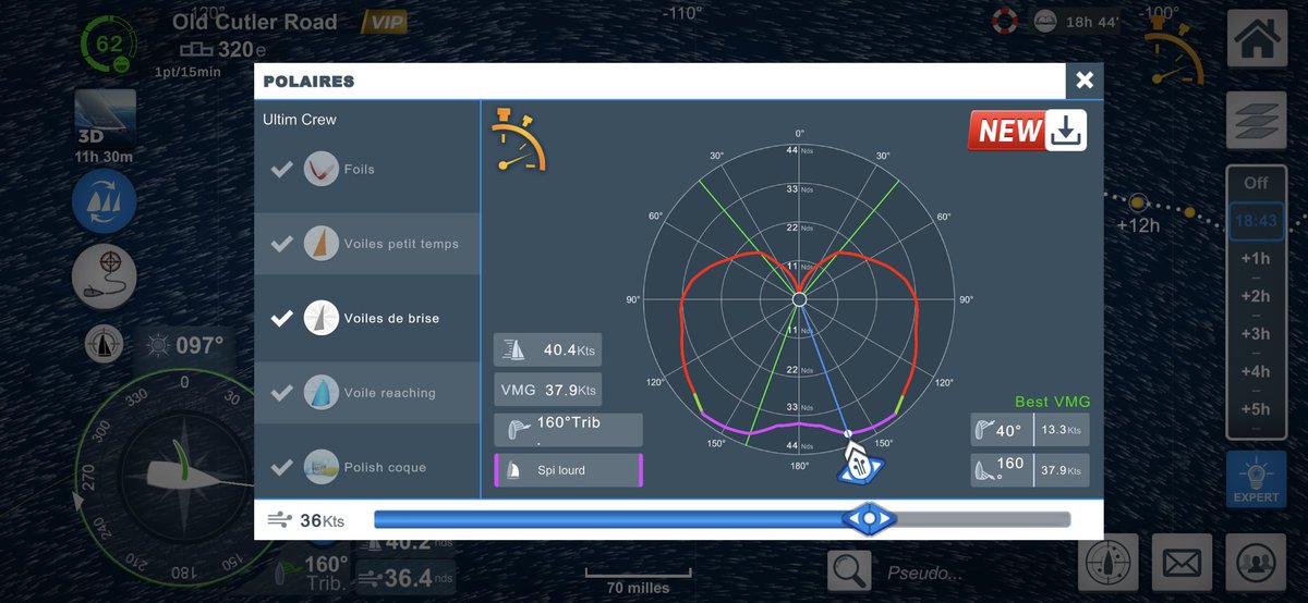 pays_qc's tweet image. 40.6 noeuds dans le Pacifique sud 🌎 sur le trophée Jules Verne!! 
#VROffshore