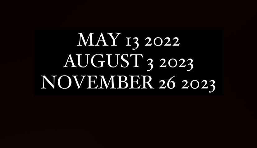 explain these dates to a non swiftie: