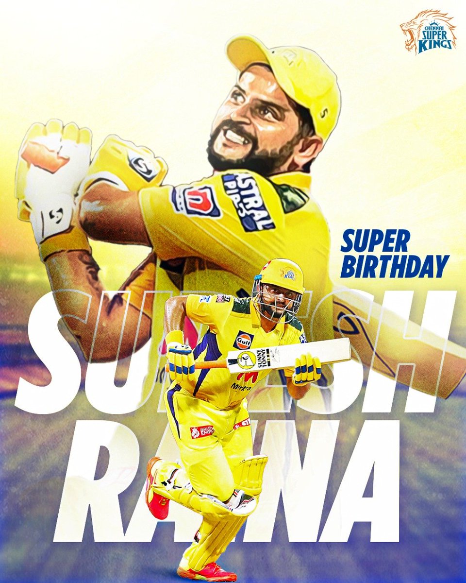 SR - 💛 -  3️⃣0️⃣0️⃣0⃣
Pounding with joy for our Chinna Thala's birthday! 🥳 Wishing a great year ahead full of smiles and happiness! 😍

#HappyBirthdayRaina  #WhistlePodu 🦁