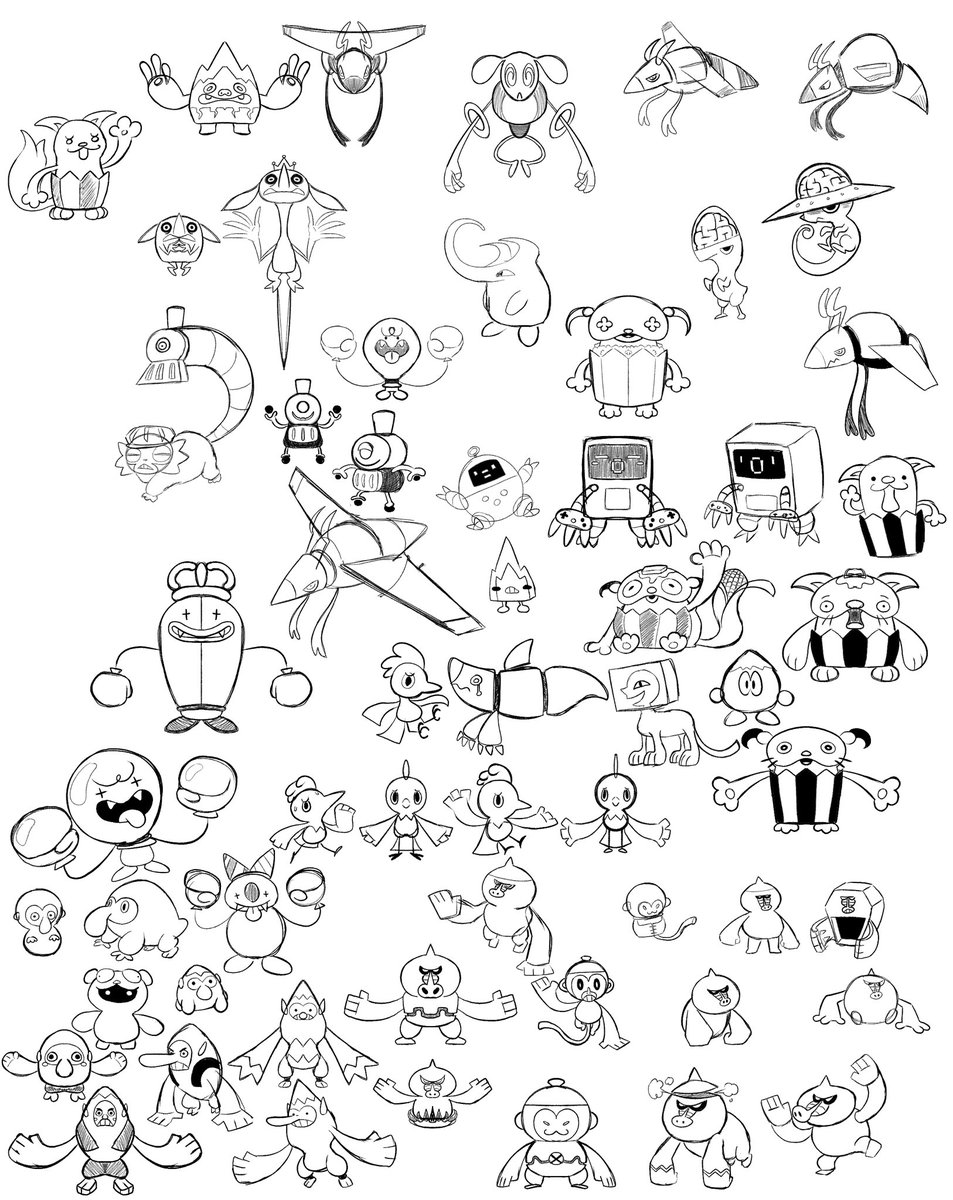 I wanted to fill the whole page but I wanted to share before my tablet died. I really wanna make a good monkey mon.