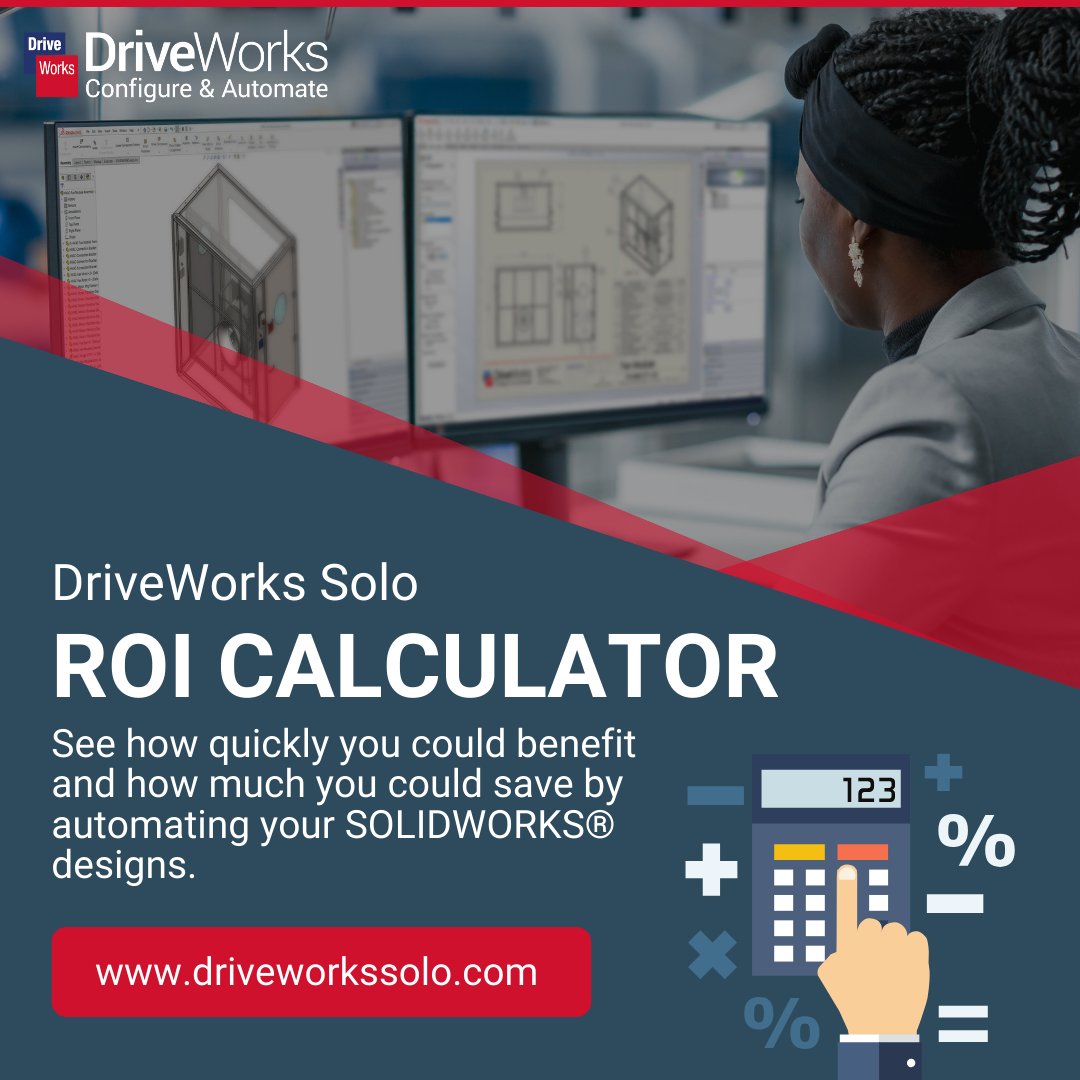 DriveWorks's tweet photo. Are you wasting time and money on manual processes? Work out exactly how much you could save by automating your products with our handy ROI calculator here ➡️ https://t.co/C6MH6ZvGJI

#DriveWorksChallenge #DriveWorks https://t.co/TB71j6jp7q