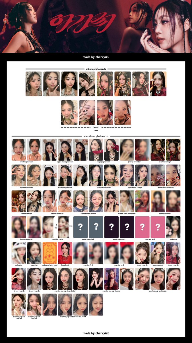 soojin (수진) agassy 아가씨 all album and site benefit photocards