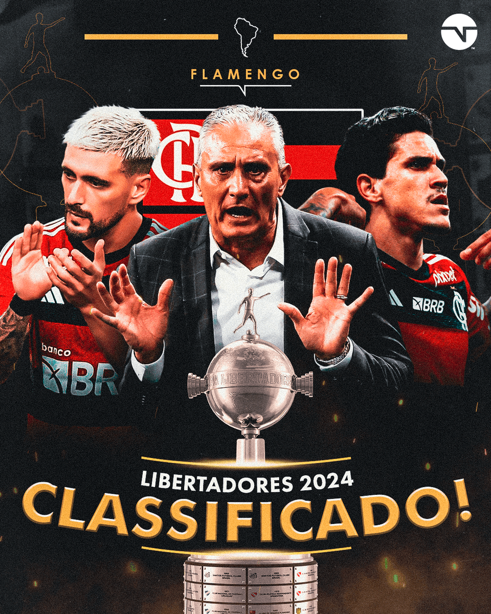 TNTSportsBR's tweet photo. ALÔ, LIBERTADORES! AVISA LÁ QUE O FLAMENGO TÁ CHEGANDO PELO TETRA! ⚫🔴 O MALVADÃO TÁ DENTRO! 👏👏 Agora é buscar o enea! https://t.co/ypqwjVGSh0