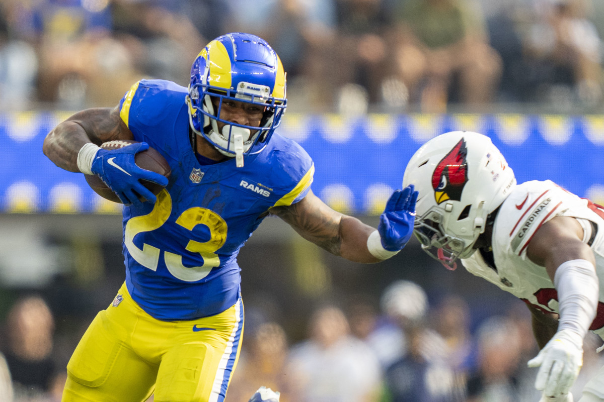 #Rams RB Kyren Williams vs the #Cardinals today: 204 Total Yards 2 Touchdowns 143 Rushing Yards 61 Receiving Yards 8.9 Yards Per Carry 10.2 Yards Per Catch twitter.com/NFL_DovKleiman…