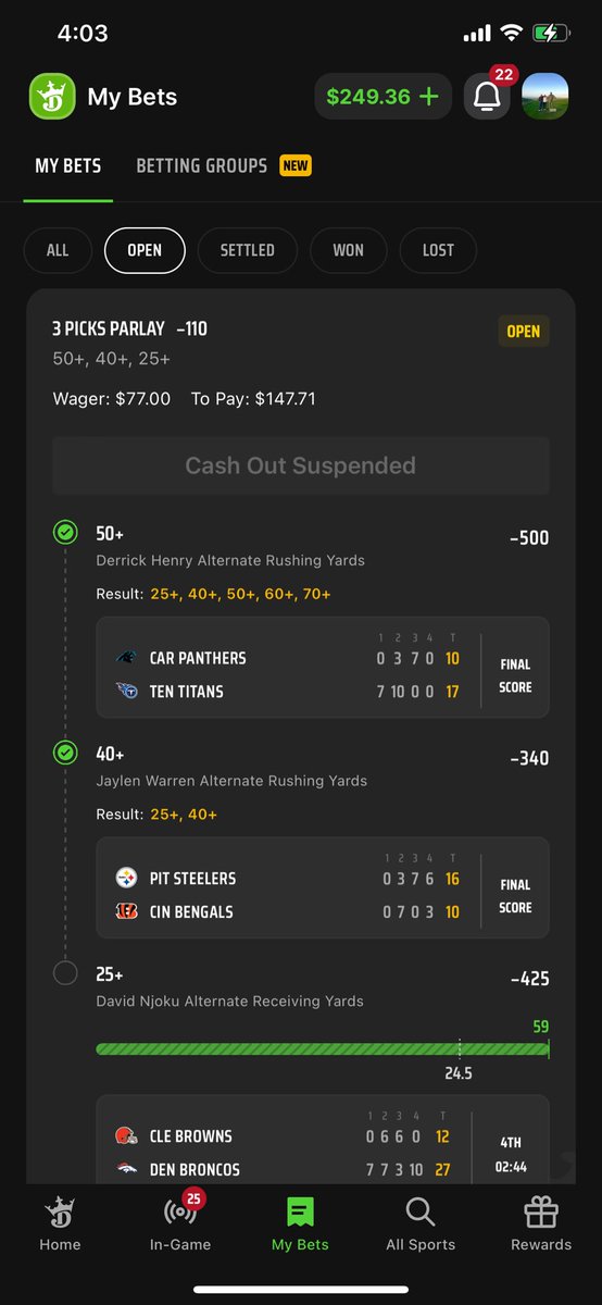 Baby_v_Books's tweet photo. @CodyBrownBets Little bit of this, little bit of that!! Cookin 🔥 https://t.co/btuGpHNn5v