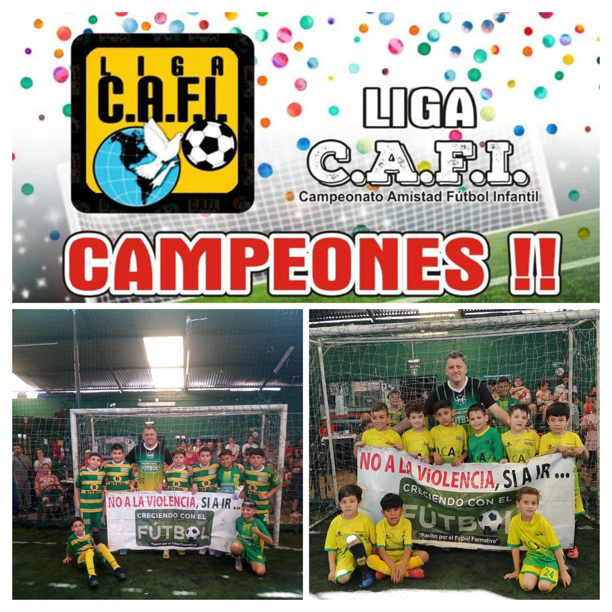 Creciconfutbol's tweet photo. COPA DE CAMPEONES 2023:
Cerramos un gran año deportivo saliendo CAMPEONES Con nuestros chicos de las categorías 2012/13 y 2016/17.
Seguimos Creciendo Juntos!
"Nunca Dejaremos de Jugar" https://t.co/2UVOY9m6yz