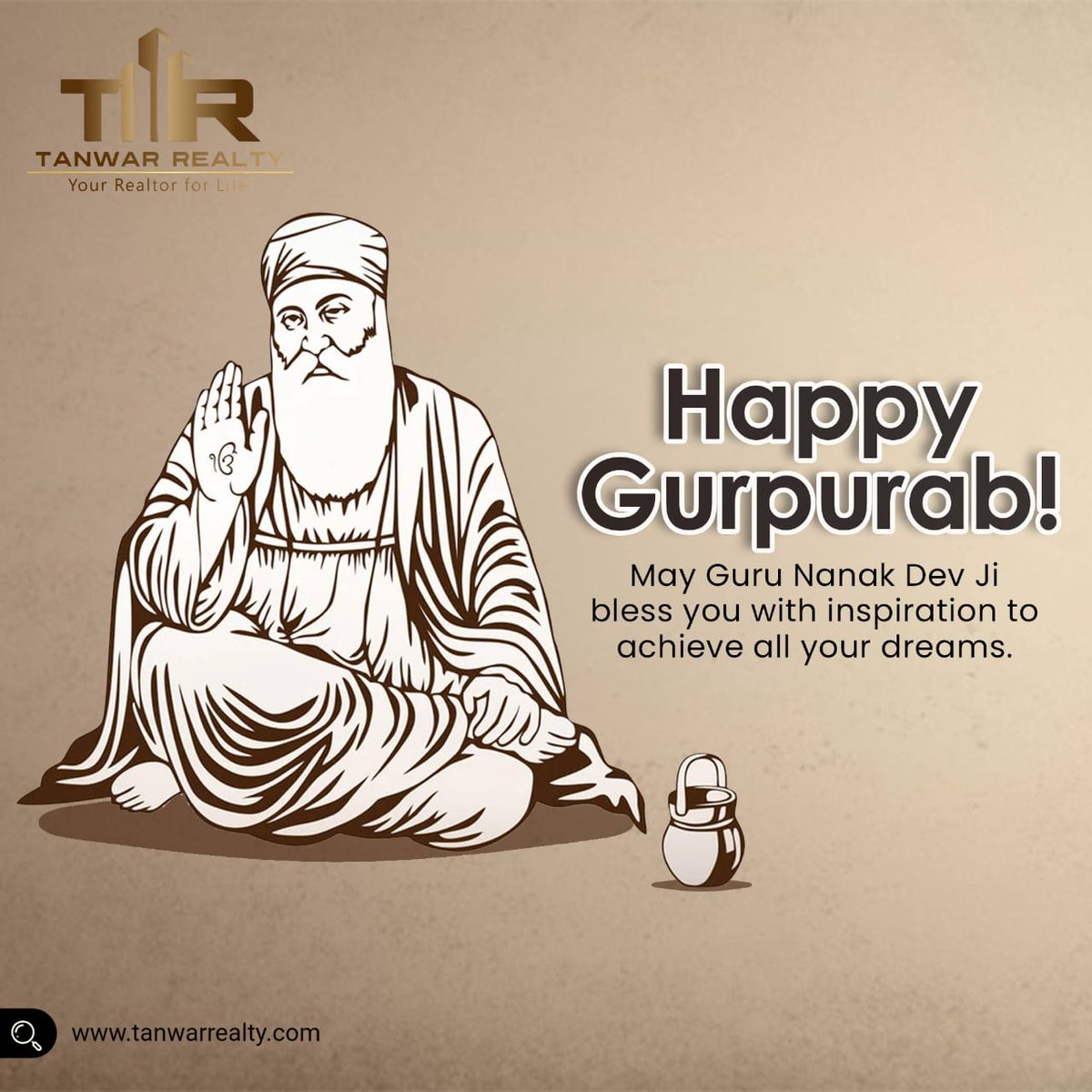 RealtyTanwar's tweet photo. “Wishing you and your family a blessed Guru Nanak Jayanti! May the spirit of Gurpurab bring joy, harmony, and fulfillment to your life.”

#GuruNanakJayanti #tanwarrealty https://t.co/CODSfB24Om