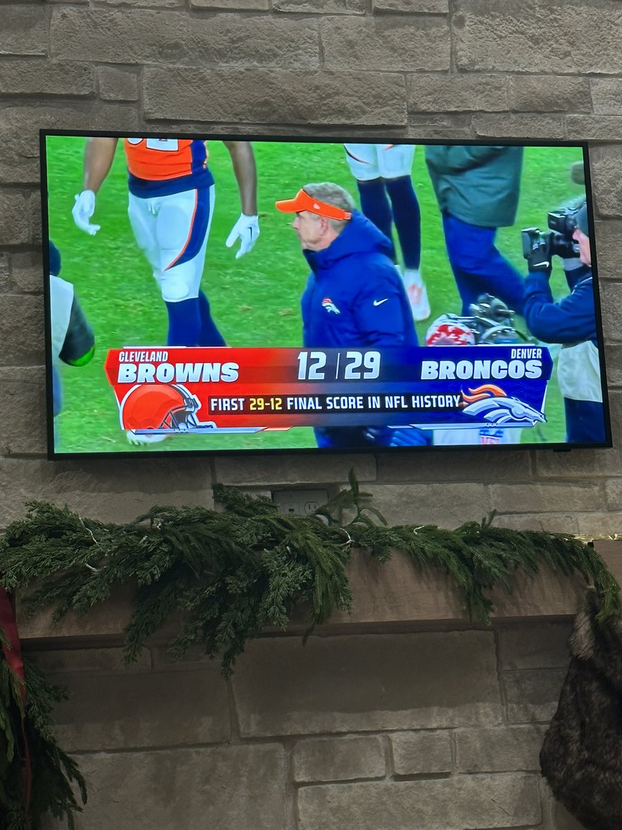 CarlieStylezz's tweet photo. First time in history the final score has landed like this! Let’s go @Broncos https://t.co/Q7lJgwOgVS