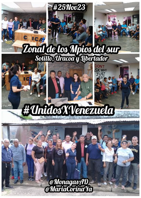 sandraalfaro's tweet photo. #26Nov23 #SandraAlfaro En @ADemocratica #Monagas no nos detenemos, zonal en los Mpios del Sur, #Sotillo, #Uracoa y #Libertador, en compañía de algunos miembros del CES, nos estamos reuniendo con los equipos Mpals en revisión de las estructuras
@hramosallup
@MariaCorinaYA https://t.co/5RHGpLQrlL