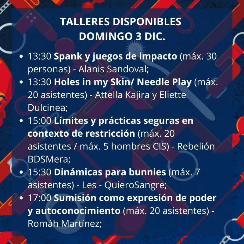 2daconvebdsm's tweet photo. YA DECIDISTE A QUÉ TALLERES ASISTIR??? SI ES ASÍ, ENTONCES DEBES INSCRIBIRTE, INGRESANDO A https://t.co/whcGzY2rWA, CLICKEAR EN "INSCRIPCIÓN" Y ELEGIR LO QUE MÁS TE INTERESE

RECUERDA QUE LA INSCRIPCIÓN ES SOLO A LOS TALLERES, A LAS DEMÁS ACTIVIDADES EL INGRESO HASTA AGOTAR CUPOS https://t.co/b8uOTLPbQu