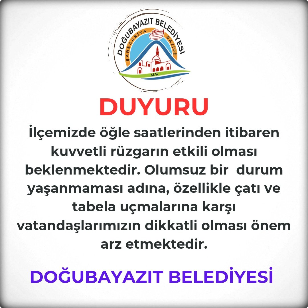 Doğubayazıt Belediyesi (@d_bayazitbld) on Twitter photo 