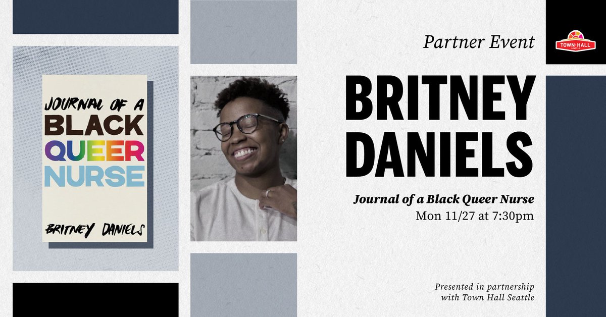 On Mon, 11/27 at 7:30pm we're so excited to partner with @THSEA to present @BlackQueerNurse who will discuss her memoir JOURNAL OF A BLACK QUEER NURSE @CommonNotions Tickets available 👇 thirdplacebooks.com/event/town-hal…