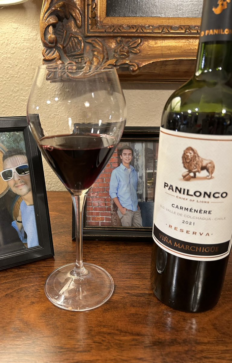 Sunday sips with a smoky, spicy, velvety Carménère from Colchagua, Chile. Everything I expected it to be. #Carménère #ChileanWine