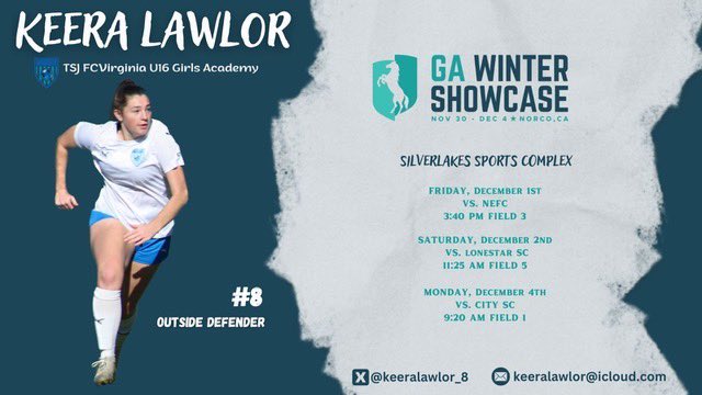 Off to Norco, CA later this week for the <a href="/GAcademyLeague/">Girls Academy</a> Champions Cup and ready to take on some great competition with my @TSJ_FCVirginia 08 team! Go FCV!! <a href="/bobbypup/">Bobby Puppione</a> <a href="/CCZ_FCV/">Christian Cziommer</a>