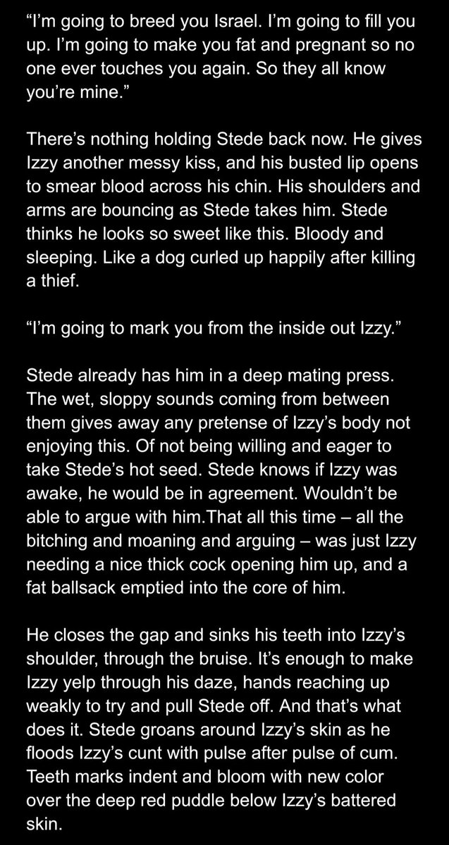 OFMD_DEADDOVE's tweet photo. tw: dead dove - noncon, somno/drugged, impregnation attempt

@KindKiosk

stizzy. stede and izzy get mugged and izzy manages to chase them off while getting roughed up in the process. the nurses tell stede that izzy is on enough drugs to kill a horse and probably wont respond. https://t.co/ubZ6zbS7kB